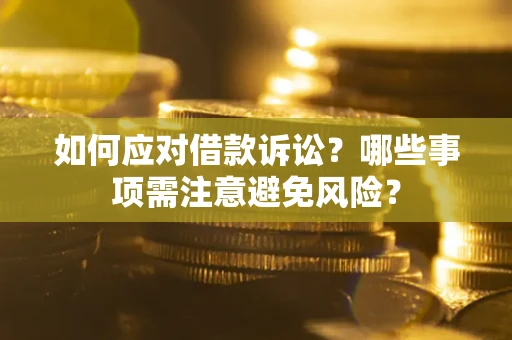 济南如何应对借款诉讼？哪些事项需注意避免风险？