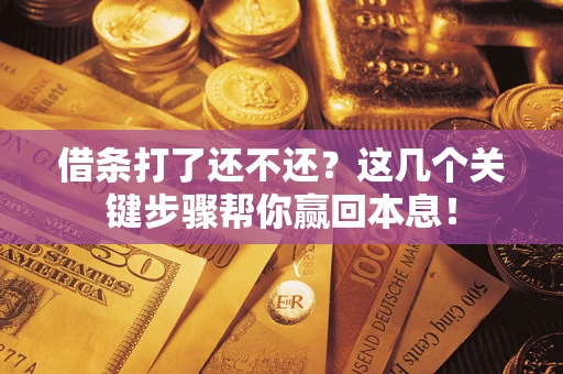 济南借条打了还不还？这几个关键步骤帮你赢回本息！
