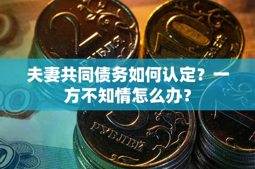 济南夫妻共同债务如何认定？一方不知情怎么办？