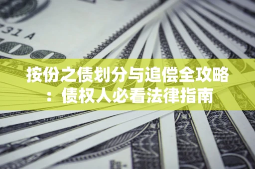 济南按份之债划分与追偿全攻略：债权人必看法律指南
