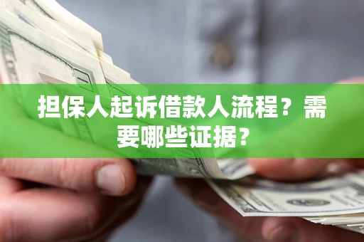 济南担保人起诉借款人流程？需要哪些证据？