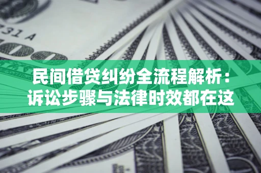 济南民间借贷纠纷全流程解析：诉讼步骤与法律时效都在这儿了