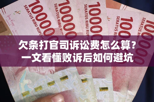 济南欠条打官司诉讼费怎么算？一文看懂败诉后如何避坑